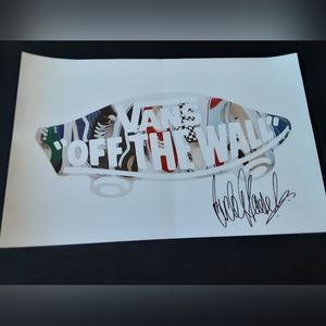 Bucky Lasek signed Vans poster powell peralta tony hawk supreme x games rvca